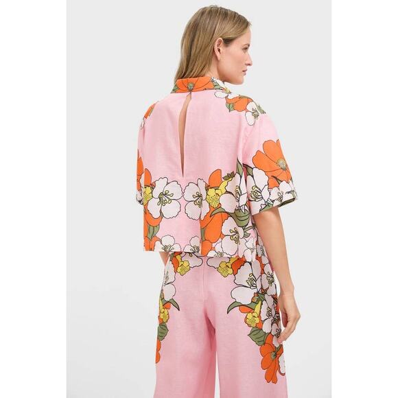 BORGO DE NOR Alani Linen Top in Omnishiro Placement 8 - Picture 2 of 3